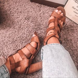 Aldo Leather Heeled Sandals